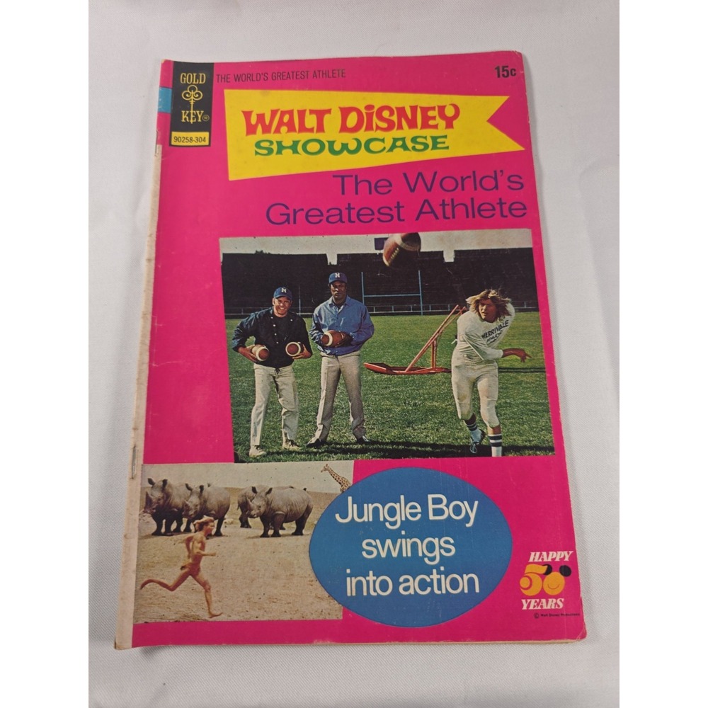 Walt Disney Showcase The World's Greatest Athlete Gold Key 1973 Comic Book #14